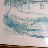 Aquarelle signée de Danielle Lebeau