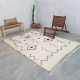 Moroccan berber wool rug 225 x 150 cm