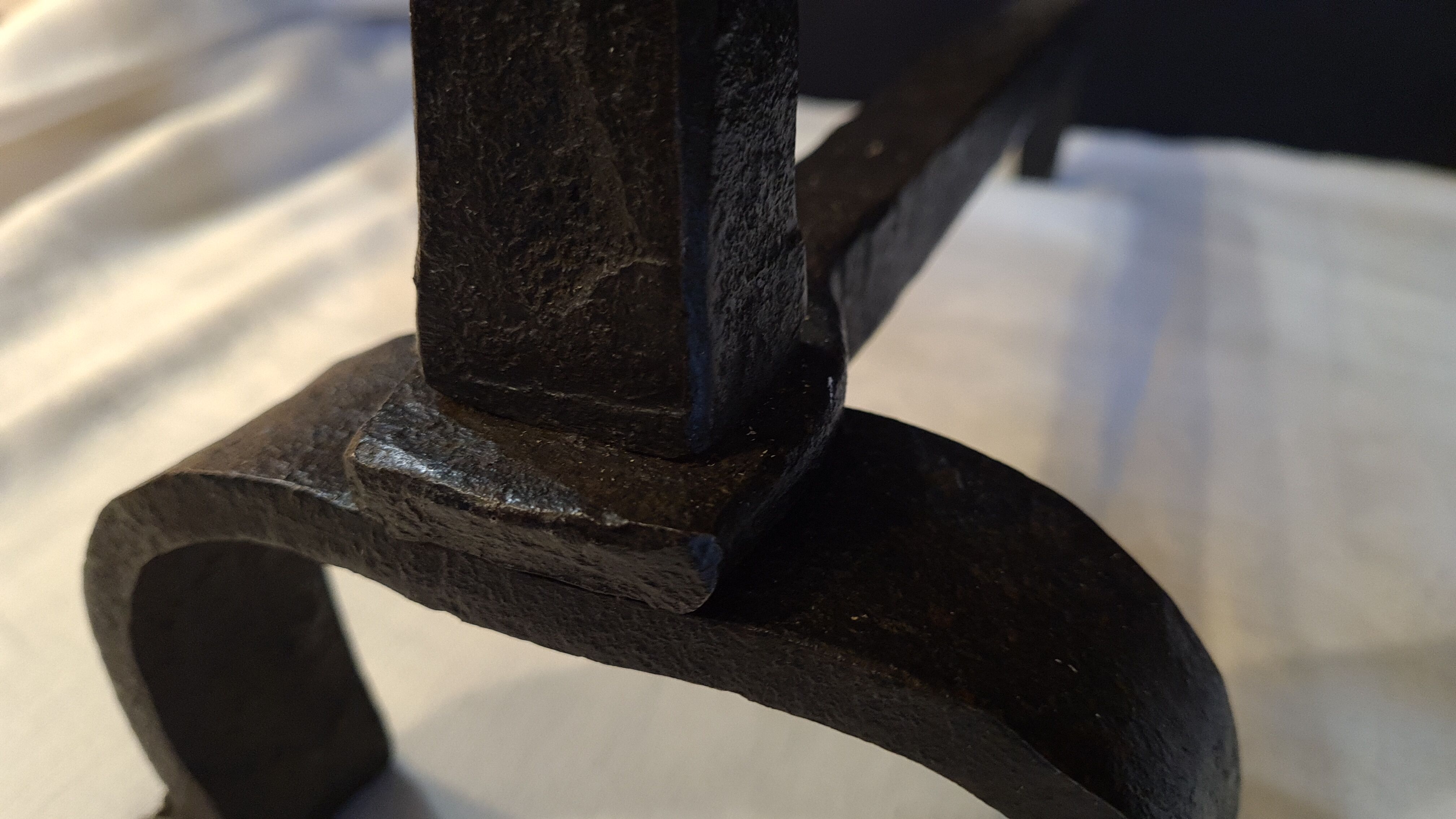 pair of cast iron chenet