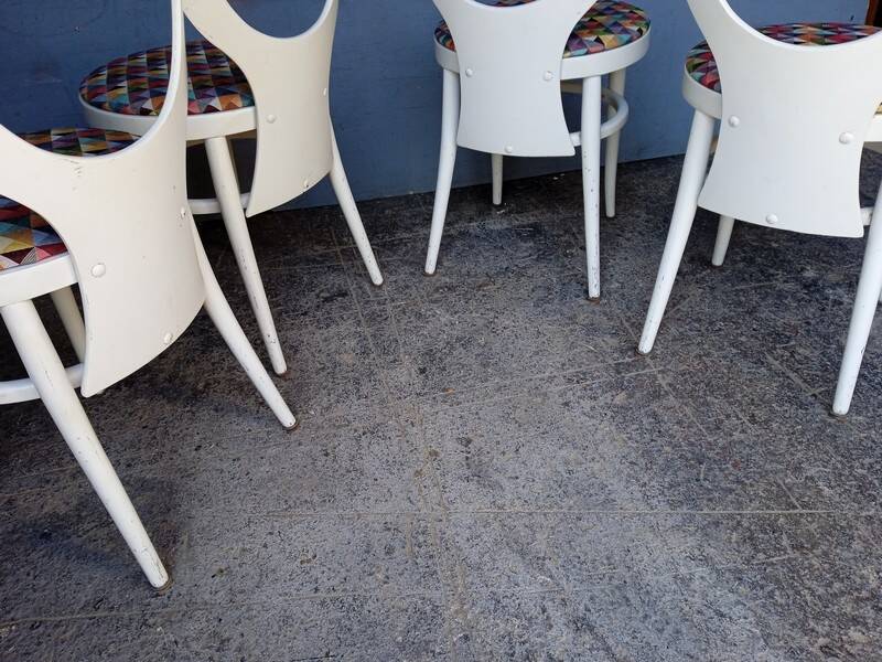 Baumann 4 chairs seagull vintage design