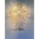 Contemporary Diamanted Transparent “Selle-Petali ” Murano Glass Wall Sconce