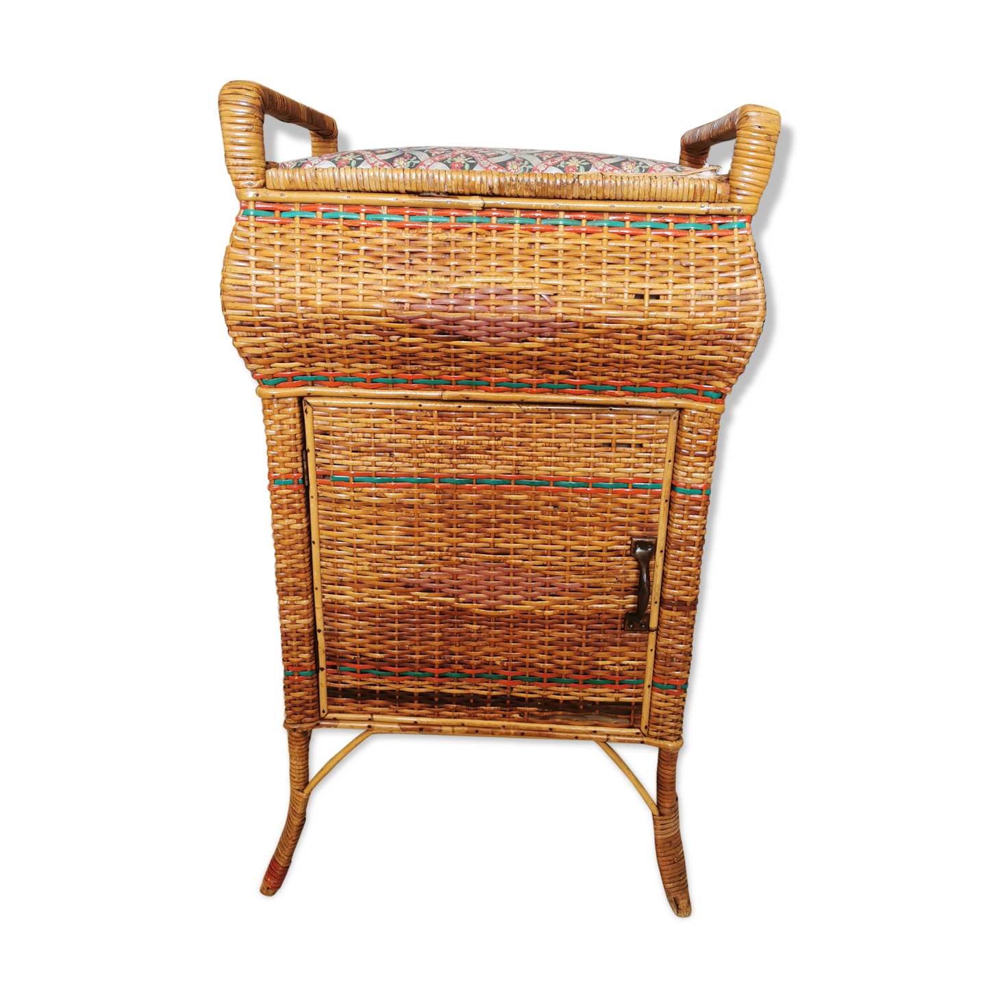Vintage wicker sewing box