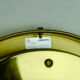 vintage 1960s 70s glashuette limburg CEILING LAMP bubble glass shade and brass