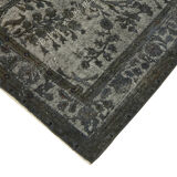 Hand-Knotted Antique Anatolian 1970s 182 cm x 288 cm Grey Carpet