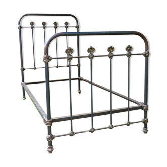 Iron and brass bed