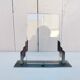 Art deco photo frame Silver metal Vintage