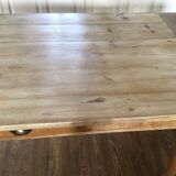 Nineteenth century farmhouse table in fir with extensions