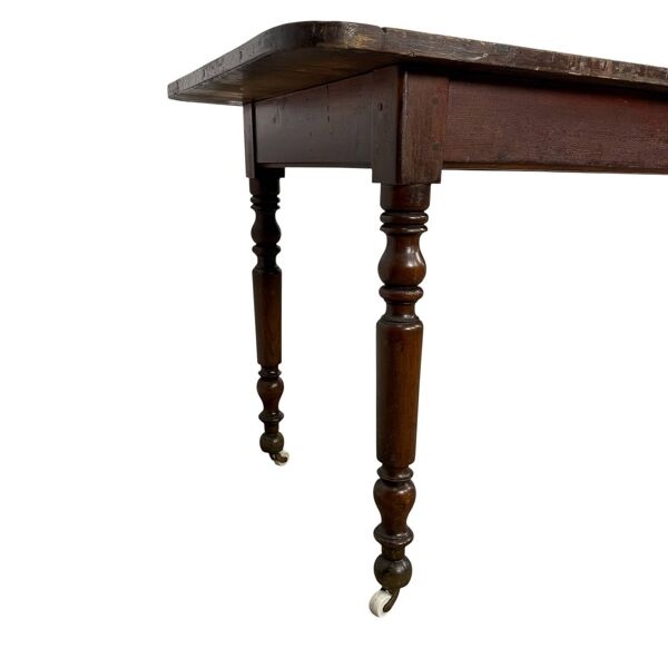 Table de service antique exceptionnelle de 3 mètres – Table console sur porcelaine