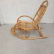 Bamboo wicker rocking chair