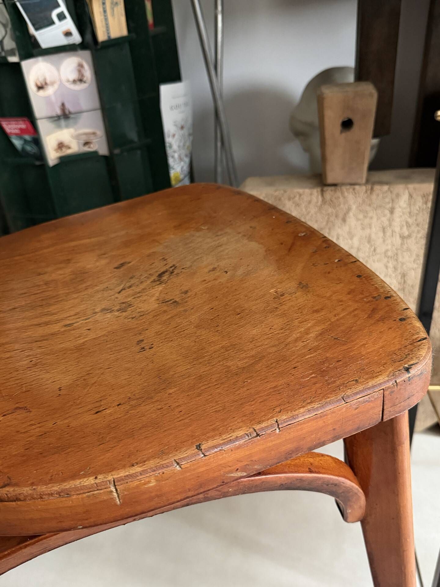 "Bistro chair 'Banana' Luterma in curved wood – 1950s"