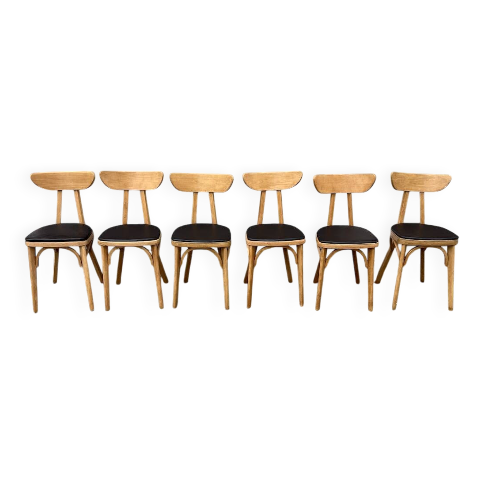 6 chairs model Banane stamped Lutherma 5 chairs model Banane stamped