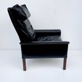 Vintage Retro Danish High Back Armchair Designed by H.Olsen Denmark 1960s