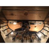 Triedro sandblasted murano glass wall sconce