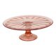 Pink Art Deco Cake Platter / Pastry Dish – Depression Glass