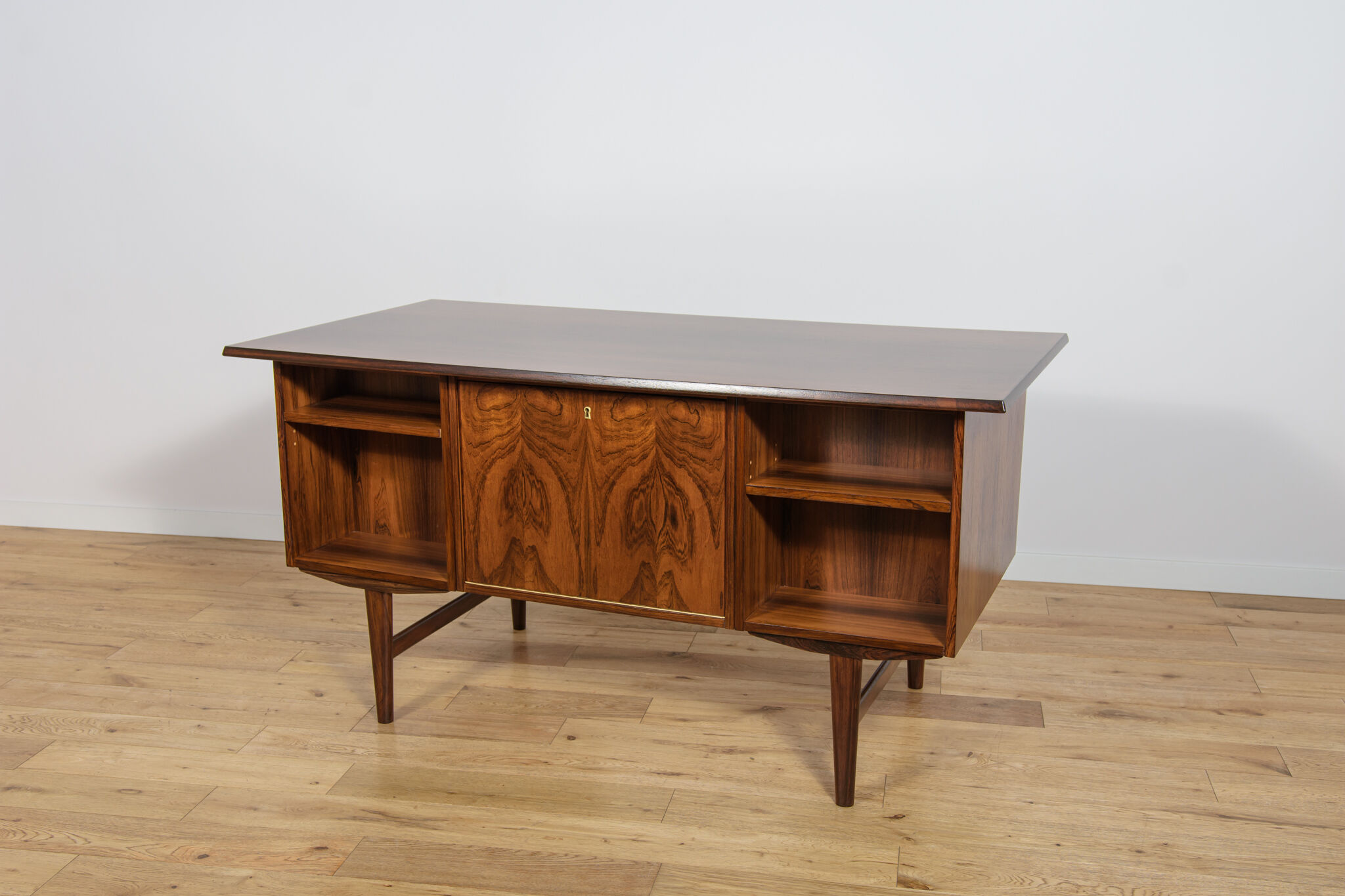 Mid-century freestanding rosewood desk, Denmark, 1960s