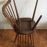 Set of 6 chairs Baumann Menuet in beech, compass feet