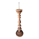 Large hand-patinated wooden candlestick – 100 cm – Unique piece