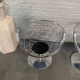 Pair atomic ball chairs by Rudi Verelst for Novalux - Belgium 1974