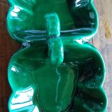 Aperitif servant in dark green Art Deco faience