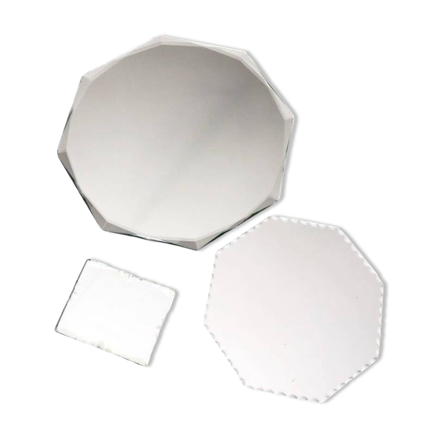 Lot de miroirs biseautés vintage