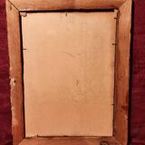 Orientalist portrait oil on cardboard signed Thyra