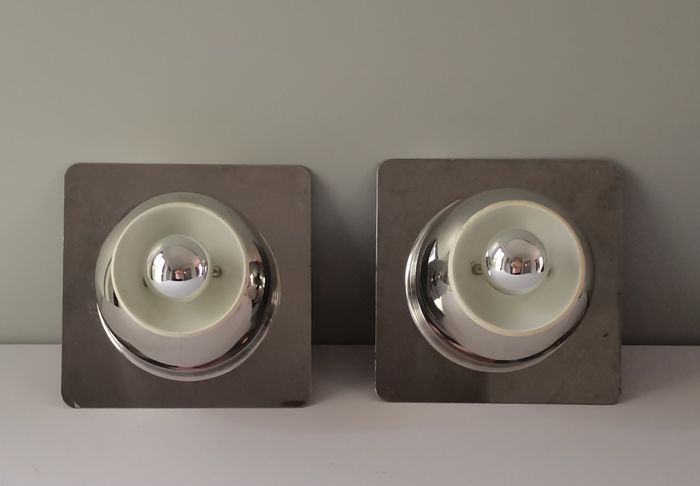 Pair of Italian Wall Lamps Reggiani