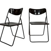 Vintage Ted Folding chairs Niels Gammelgaard for Ikea - Set of four - in Dark Brown