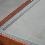 Beautiful Art Deco design coffee table with a glass top