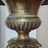 Candelabra candle holder in bronze - church - gothic, mounted in lamp.