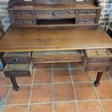 Oak desk with drawers