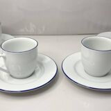 4 Espresso cups and saucers - Guy Degrenne