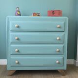 Vintage chest of drawers 4 drawers compass feet