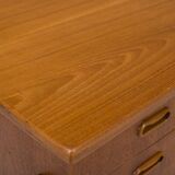 Small Mid-Century Danish Teak Desk, 1970s