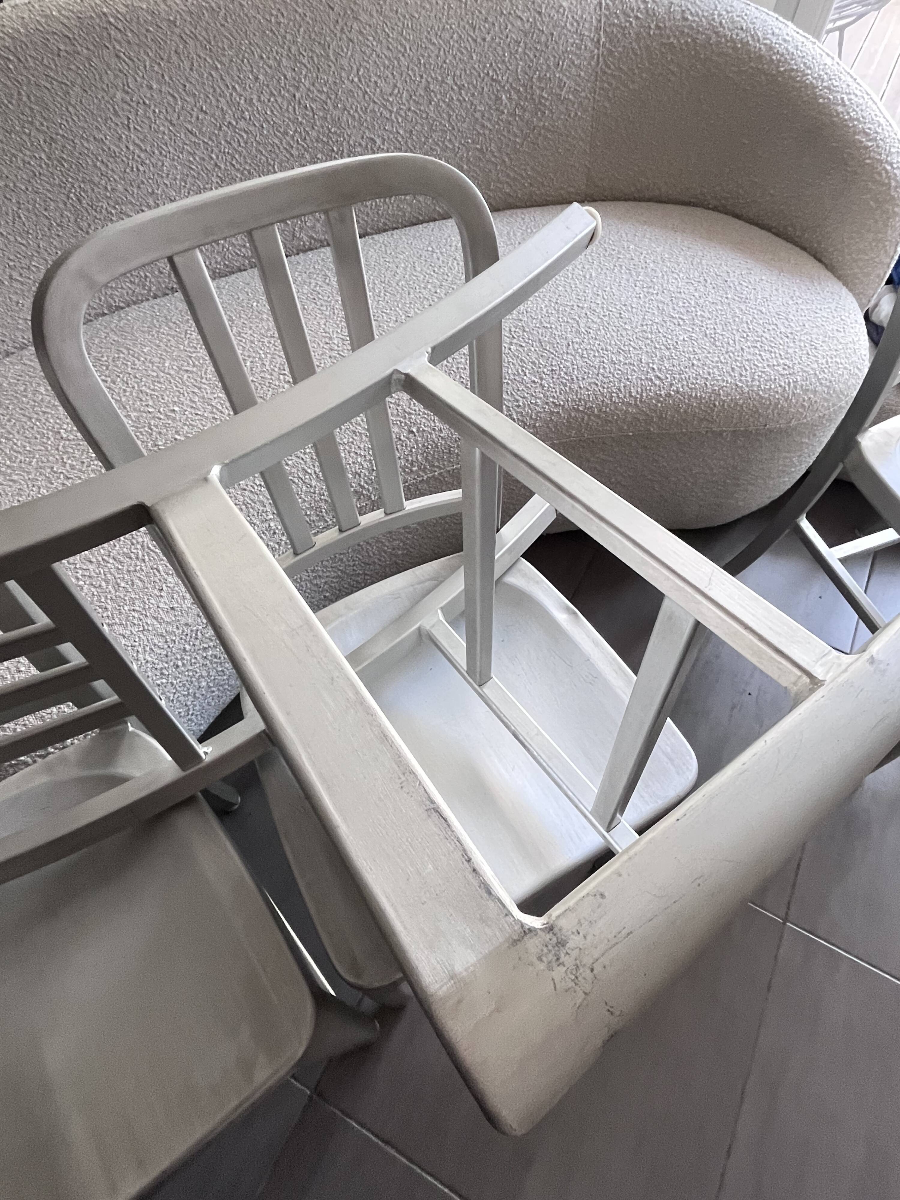 Set of 4 Alcatraz industrial loft chairs