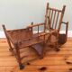 30-year-old high chair in wood turned