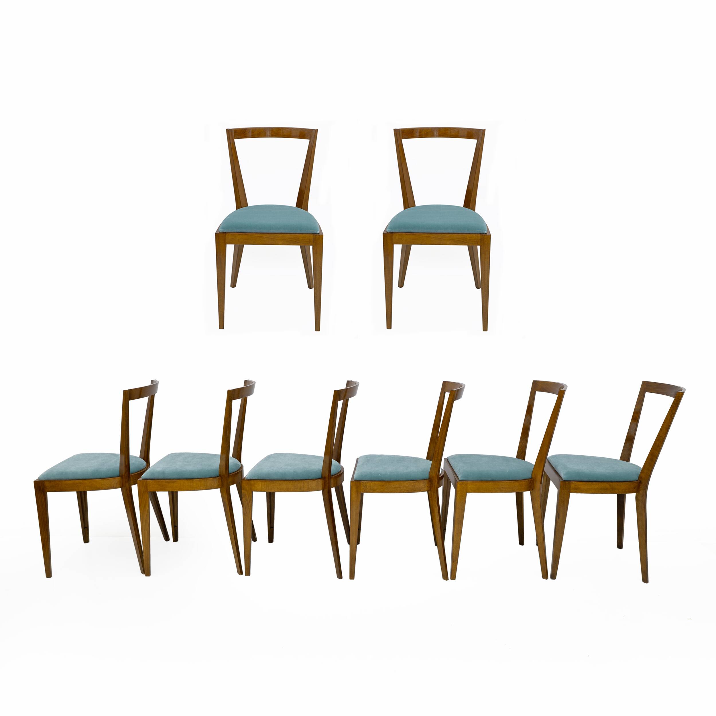 Eight Dining Chairs PONTI 940 by Gio Ponti for BBB Italia