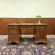 Bureau classique en cuir vert Partnerdesk