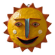 Paper mache sun from the 60s