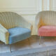 Design club Chair Italian years 50-60 bi color