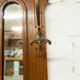 Vestiaire Napoléon III en noyer fin 19e, 3 miroirs, marbre