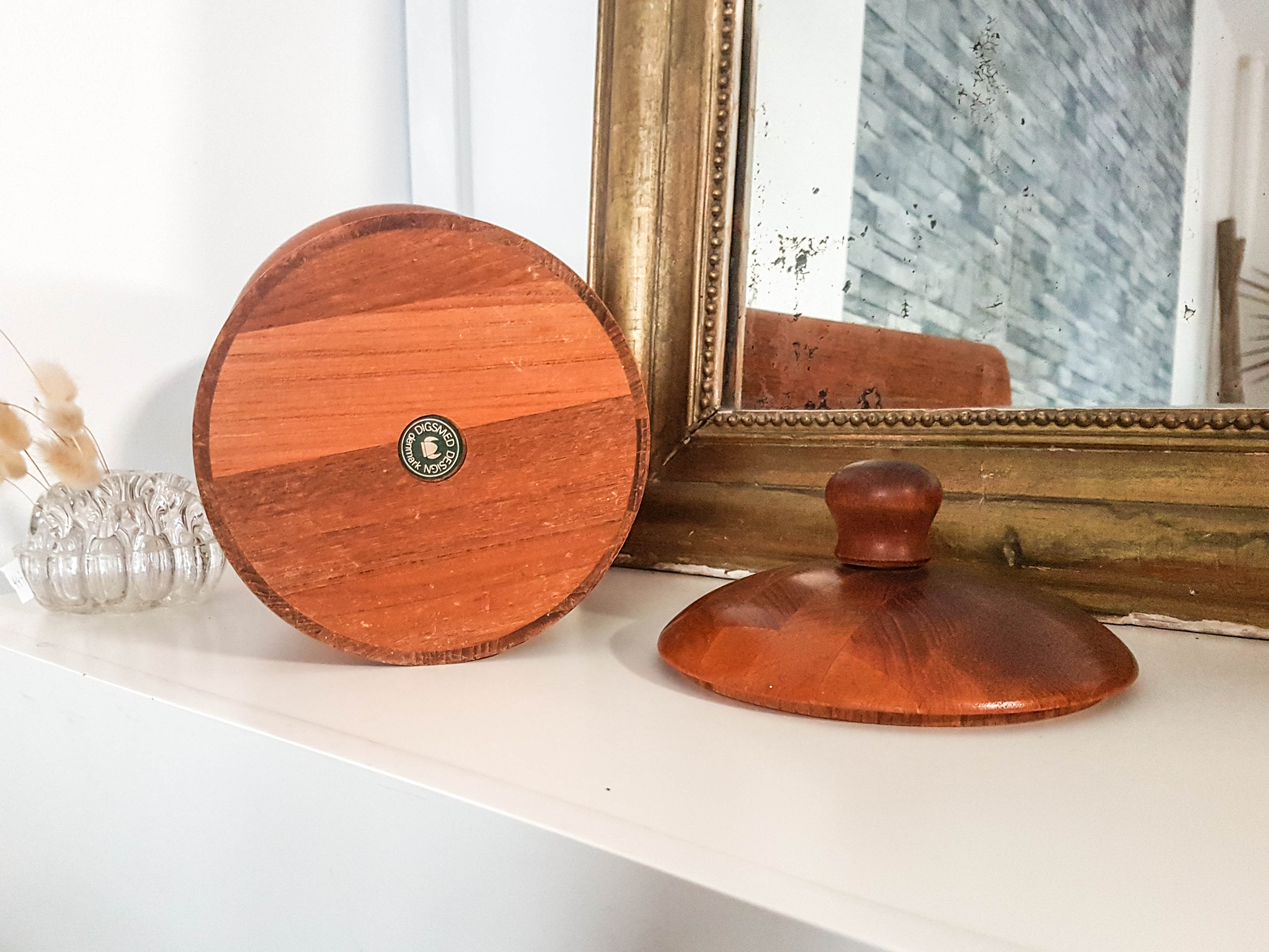 Danish Scandinavian ice bucket in Digsmed teak