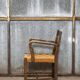 Fauteuil avec assise tissée, Danemark 1930