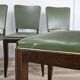Set of 8 Art Decò oak dining chairs, 1950