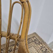 Fauteuil en Rotin Bambou vintage 1950s design -H85cm
