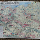 Vintage MDI "Country Balkaniques Poland - Czechoslovakia" school map