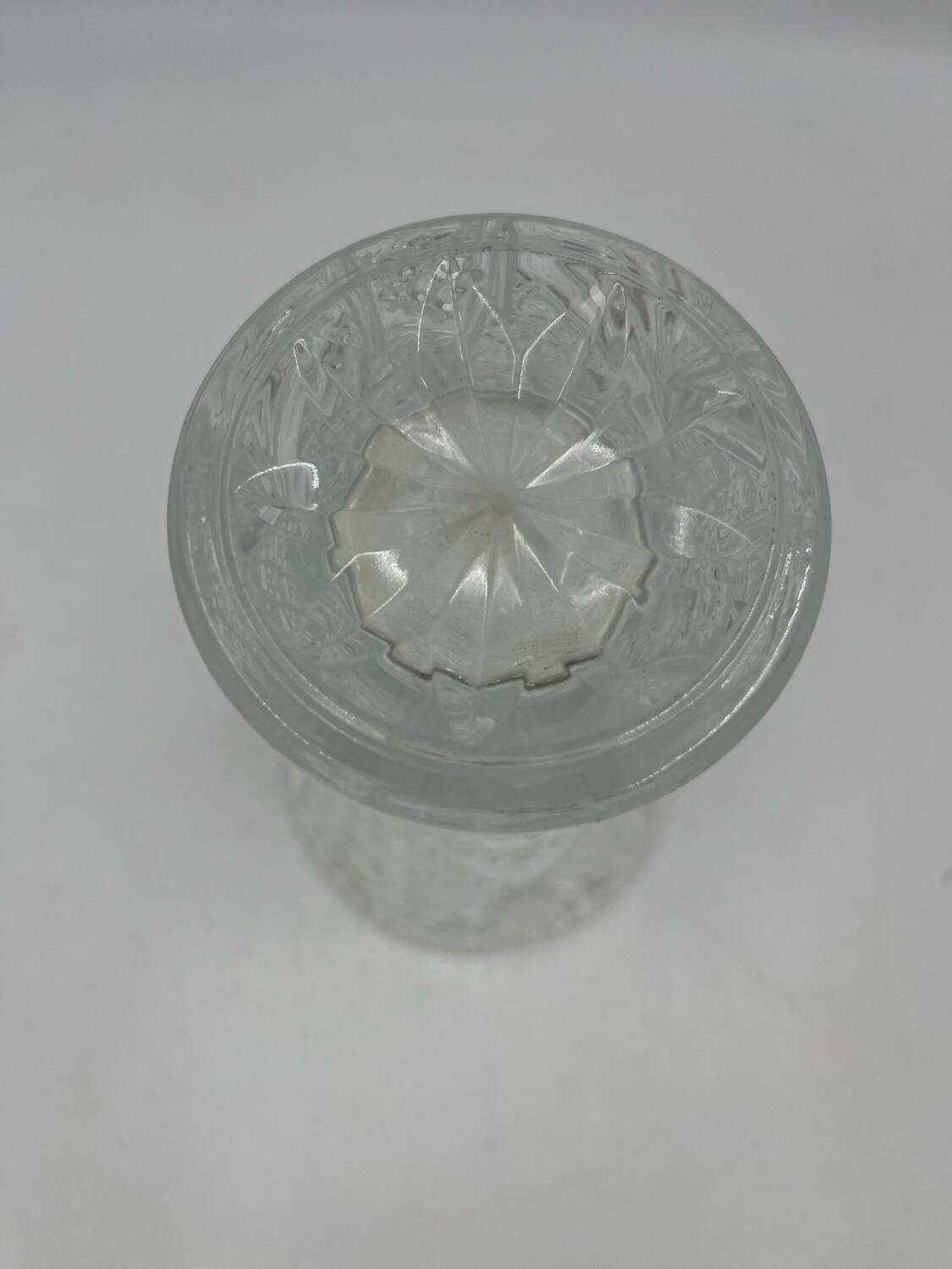 Large cut Bohemian crystal vase