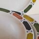 Six assiettes à dessert en porcelaine Anglaise DUDSON BROTHERS 70'