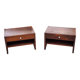 Paire de chevets art déco modernistes en palissandre des années 30