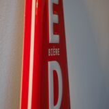 Advertising plate in enamelled sheet metal of the famous Belgian beer Vedett