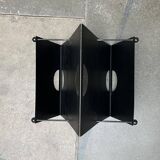 Postmodern Italian metal magazine rack, 1980s